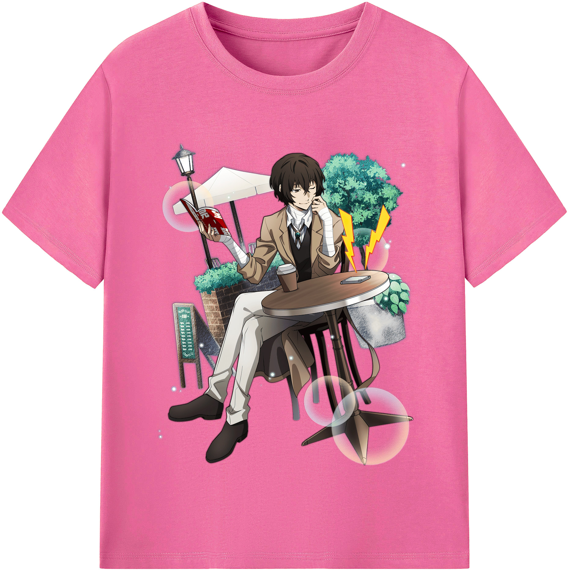 （画像用） 文豪ストレイドッグス Bungo Stray Dogs レディースカジュアルプリントTシャツ（綿100％）